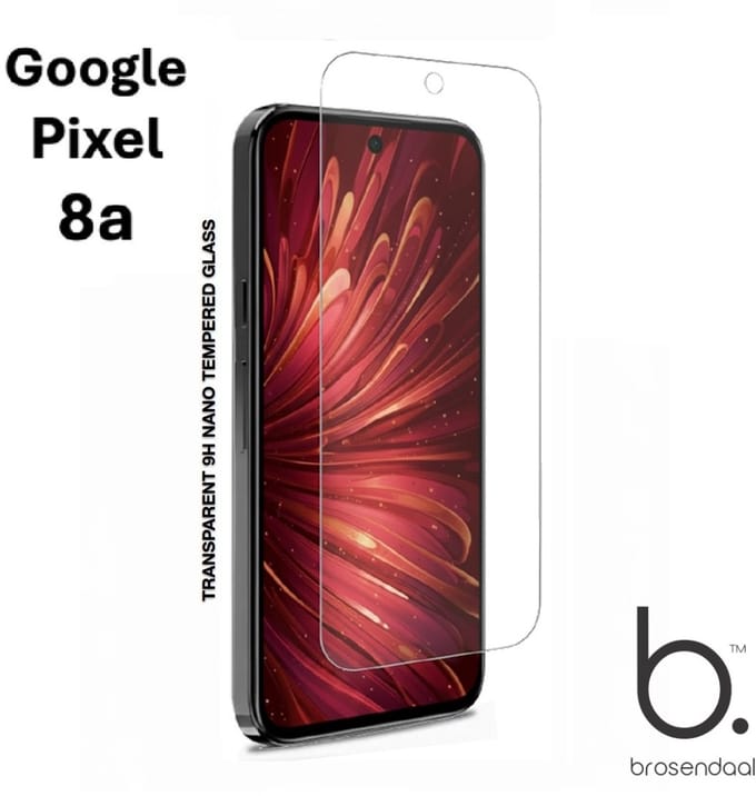 Brosendaal Screenprotector voor Google Pixel 8a - 9H Nano Coating - Ultradun - Maximaal Kras- en Valbestendig