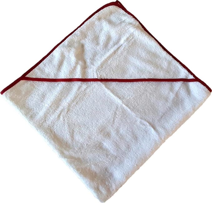 Badcape Bébé-Jou Wit / Rood