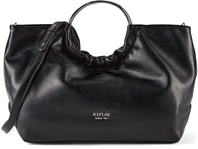 REPLAY handtas schoudertas Handbag Black zwart