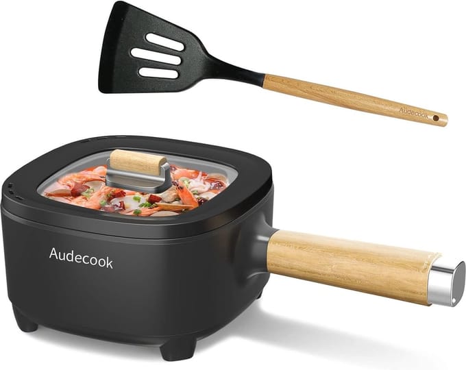 Multifunctionele Elektrische Kookpan 2L - Keramische Antiaanbaklaag, 24 cm