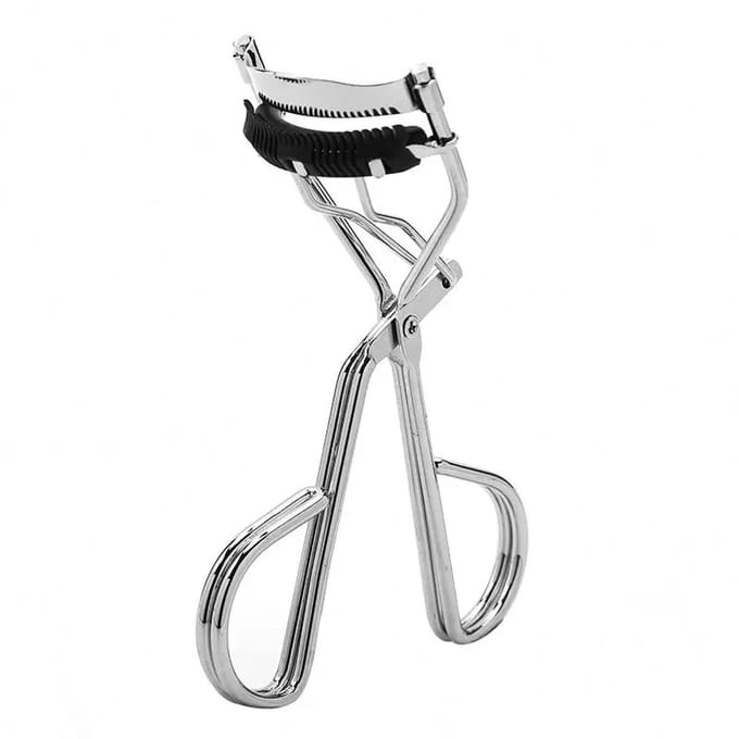 INTER-ESQUE® Wimperkruller - Eyelash Curler + 3x Extra Siliconen Pad & 3x Extra Kam - Zilver
