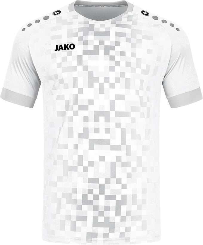Jako Pixel Shirt Korte Mouw Heren - Wit | Maat: S