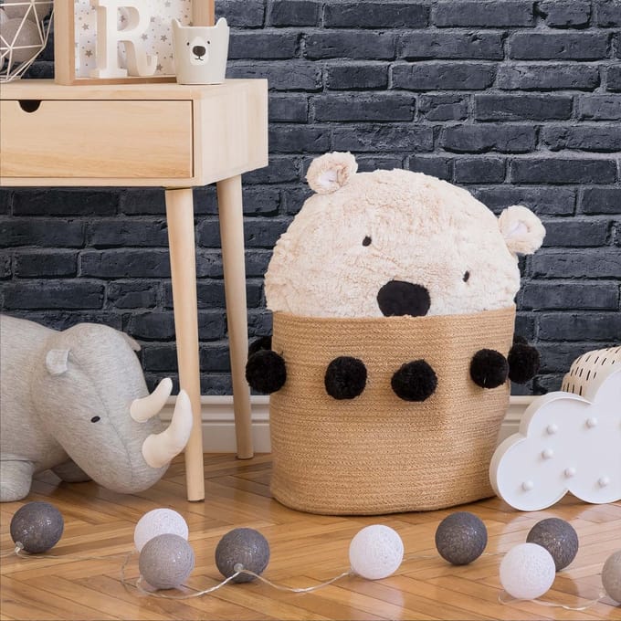 STENEN BEHANG | Kinderkamer - zwart grijs - A.S. Création Little Love