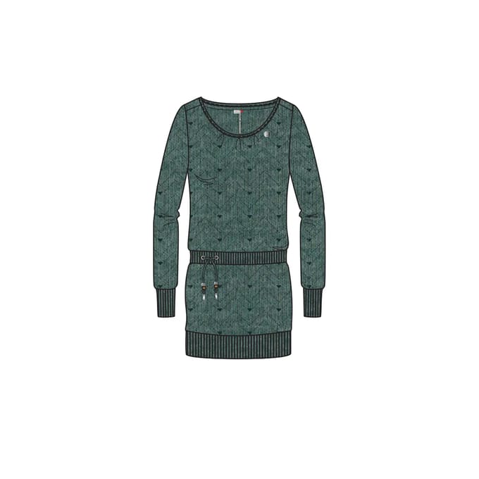 Damesjurk met lange mouwen Ragwear Alexa Zig Zag