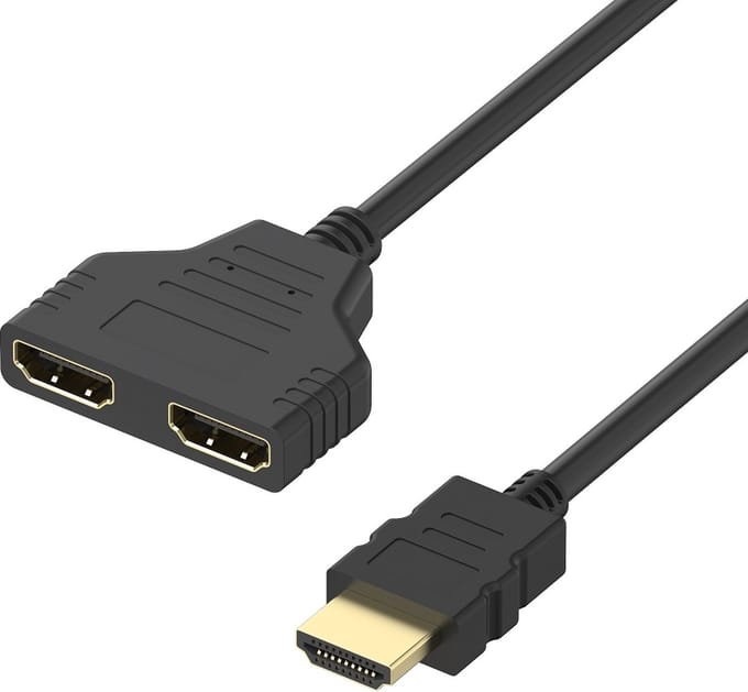 Luxebass 1 X 2 HDMI Splitter Adapter Converter 2 Poorts Switch - LBHD21