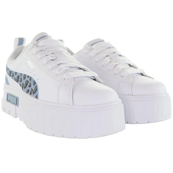 Puma Mayze Wild Kinderen Witte Sneakers