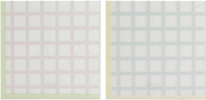 Ginger Ray - Servetten - Papieren pastel kleuren