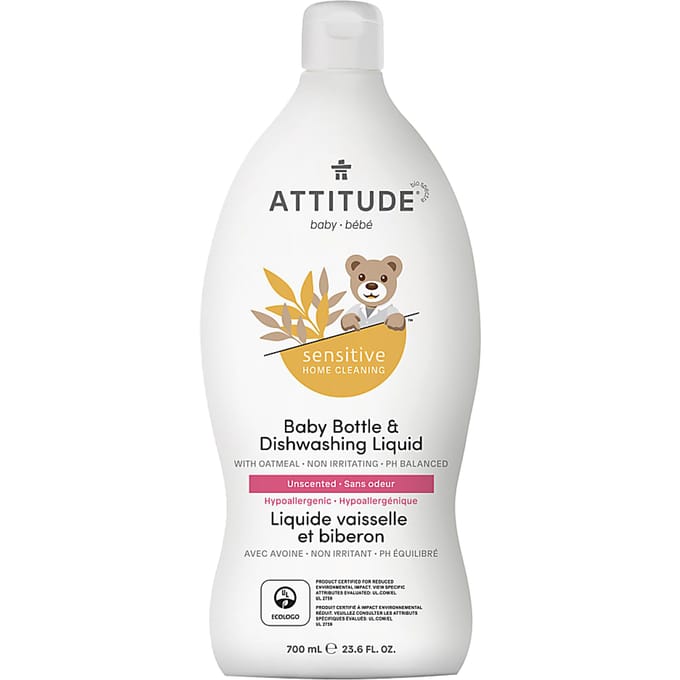 Attitude Oatmeal sensitive natural baby care - Fles & Afwasmiddel