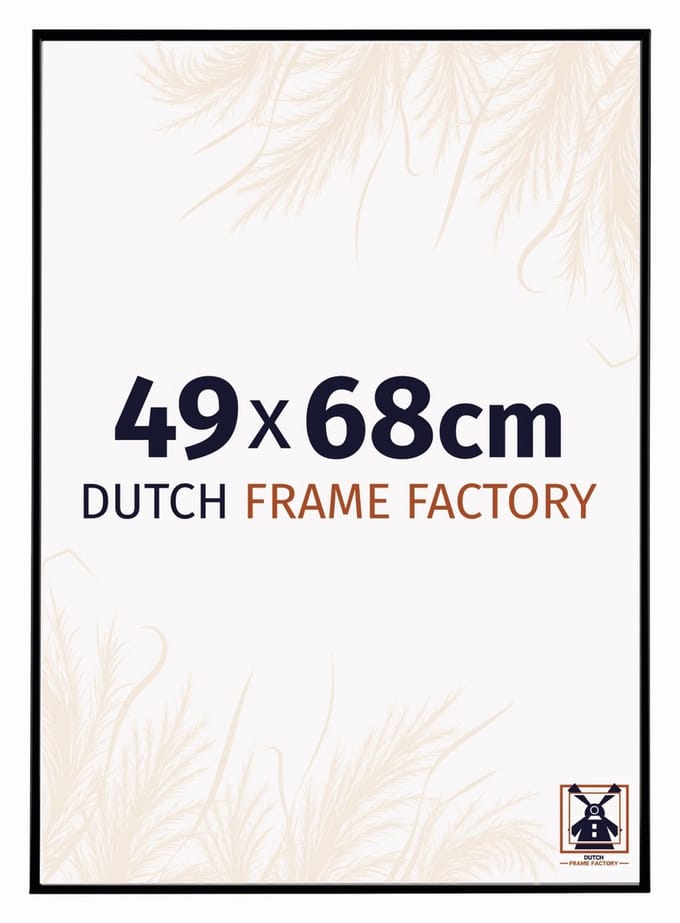Fotolijst 49x68 cm - Kunststof - Zwart Mat - Easy