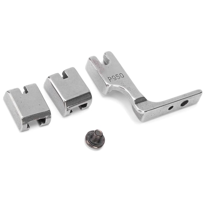 2 Jeu Pied Fronceur P950 Machine à Coudre Industrielle Tout Métal Accessoire Pied Presseur gray