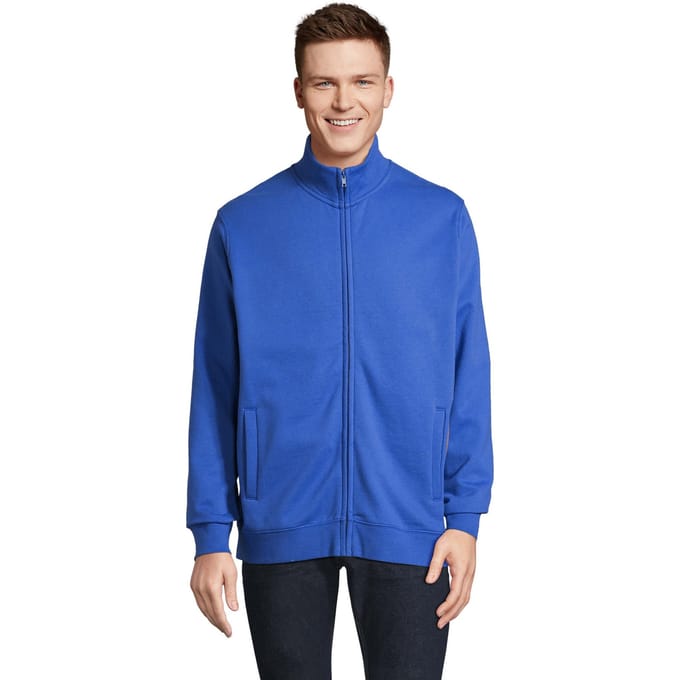 SOLS Cooper Full Zip jas voor volwassenen (Koningsblauw)