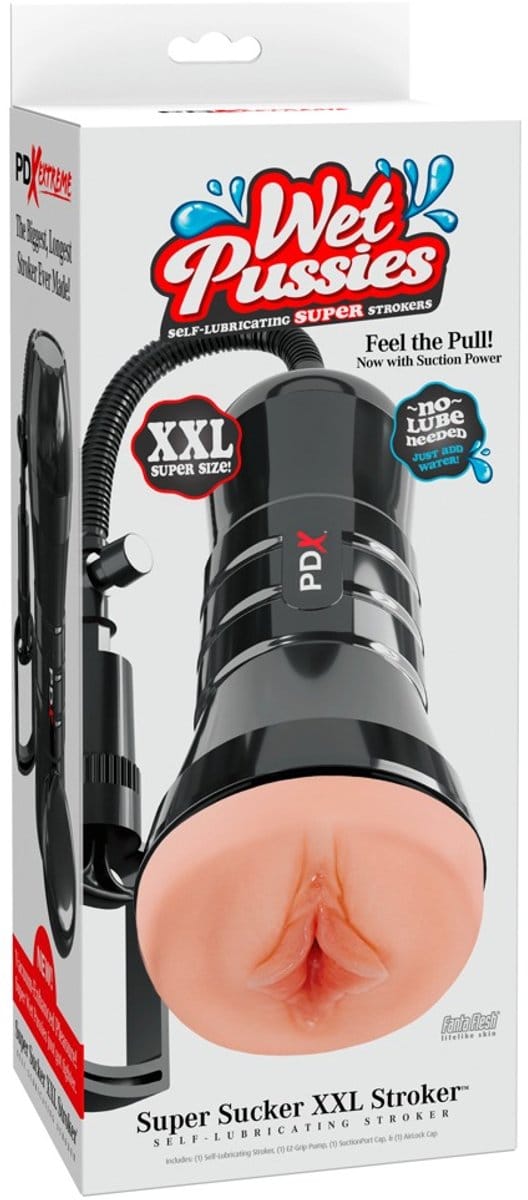 PDX Extreme - Super Sucker XXL Stroker - Zwart