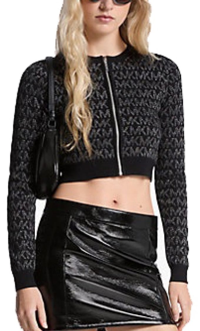 MICHAEL KORS MK NK ZIP CARDI Zwart M EU