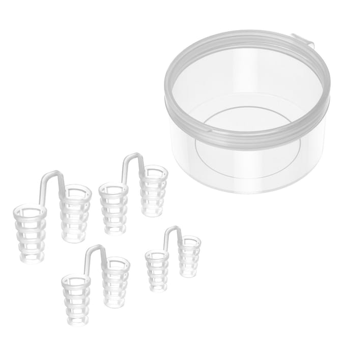 4PCS/Set Anti Snurk Neusklem Siliconen Snurk Oplossing Apparaat Slaaphulp Neusverwijdende Middelen transparant