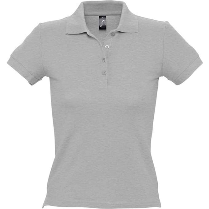 SOLS Dames/Dames People gemêleerd poloshirt (Grijze Melange)