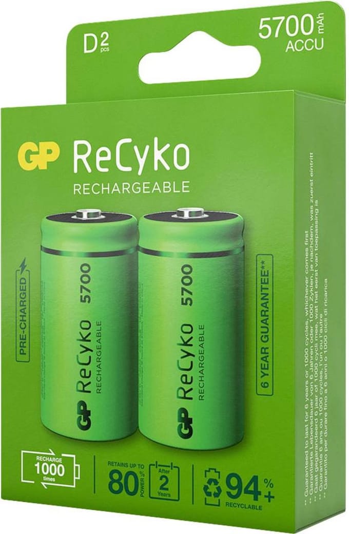 GP Batteries NiMH rechargeable batteries 1032412010 oplaadbare batterij/accu