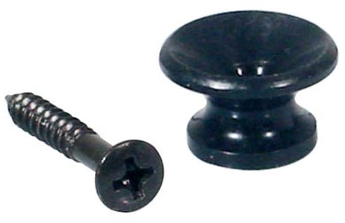 Boston EP-K-B Strap Buttons - Zwart, Metaal, 13mm, 2-Pack