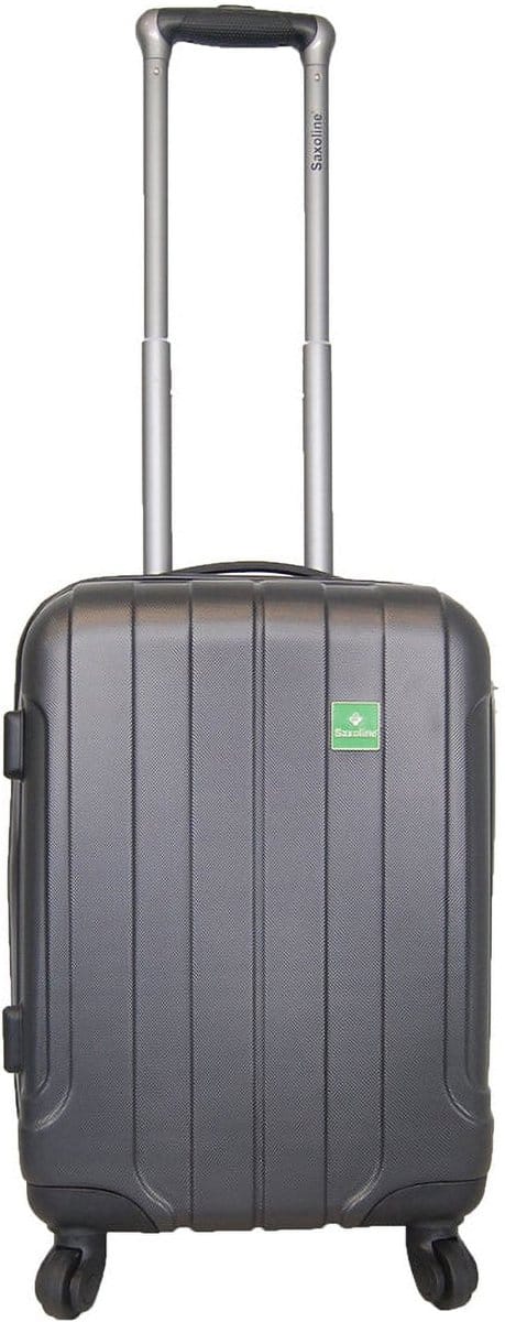 Saxoline harde handbagage sterk en voordelig - 54cm (S) - Matrix - Grijs - Antraciet / Small