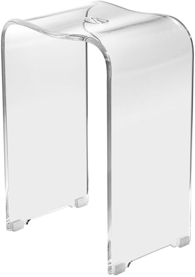 Sealskin - Douchekruk Transparant – Acryl Badkamerkruk met Antislip – Multifunctioneel