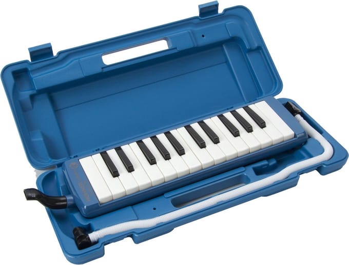 Hohner Studet Melodica 26 blauw incl. Etui en accessoires - Melodica