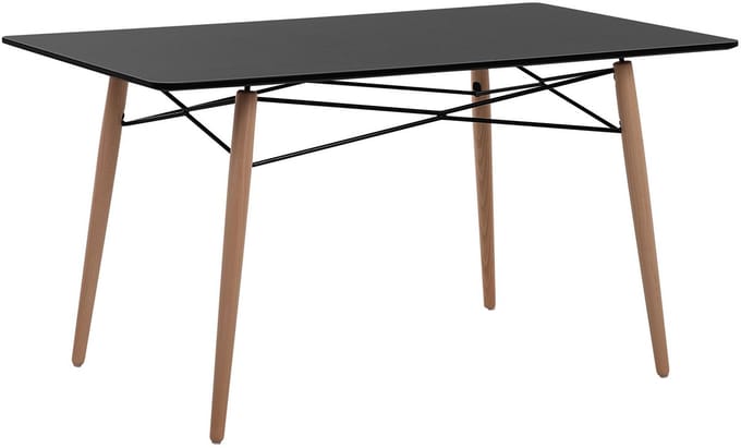 BIONDI - Eettafel - Zwart - 80 x 140 cm - MDF