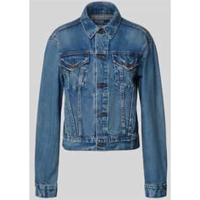 Regular fit Jeansjack van Katoenmix