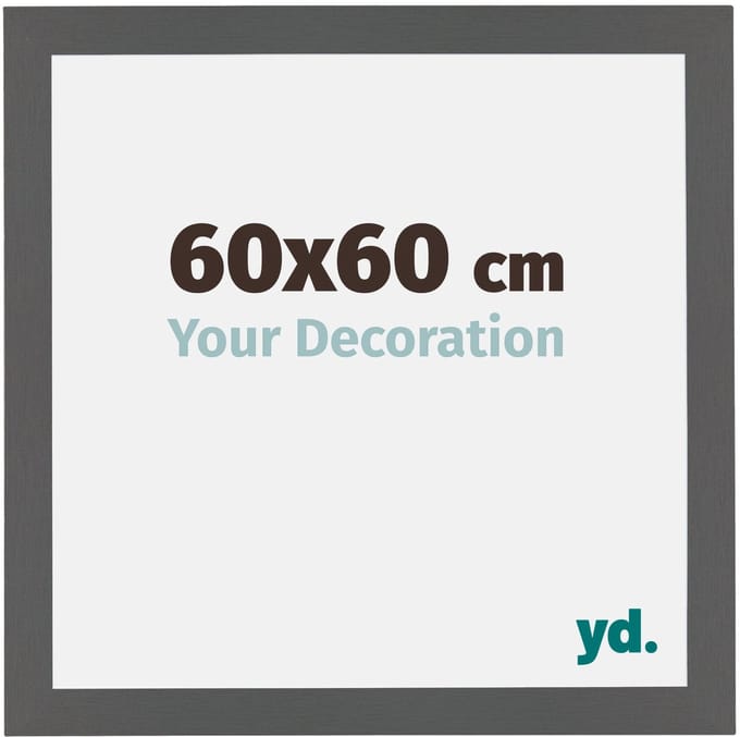 Your Decoration - Fotolijst 60x60 cm - MDF - Antraciet - Mura