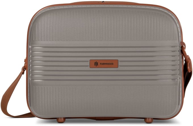 Farmhood Straw Edition 02 Beautycase 34 cm - 12 L - Ritssluiting - cappuccino