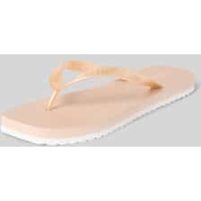 Teenslippers met labelopschrift