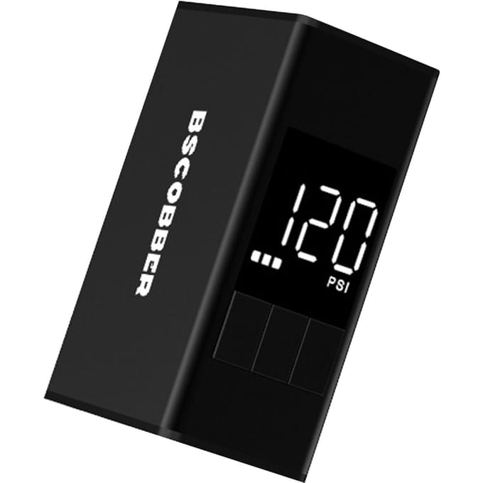 Mini pompe à vélo électrique avec manomètre numérique Charge rapide 120 PSI Écran LED Électrique noir
