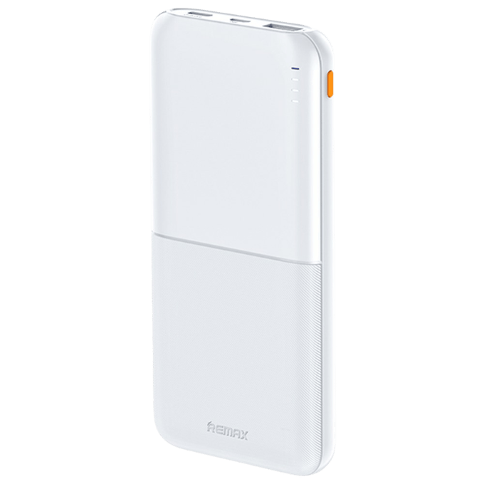 Remax 10.000mAh Portable Powerbank Wit 10.000 mAh