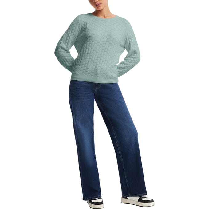 s.Oliver -qs Pullover Blue Green Maat: L | Sweaters Outlet | Dames | Blauw