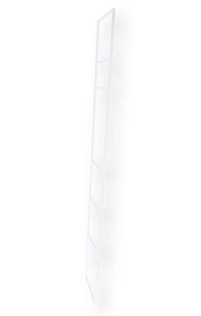 Jan Kurtz Lus handdoek ladder - wit