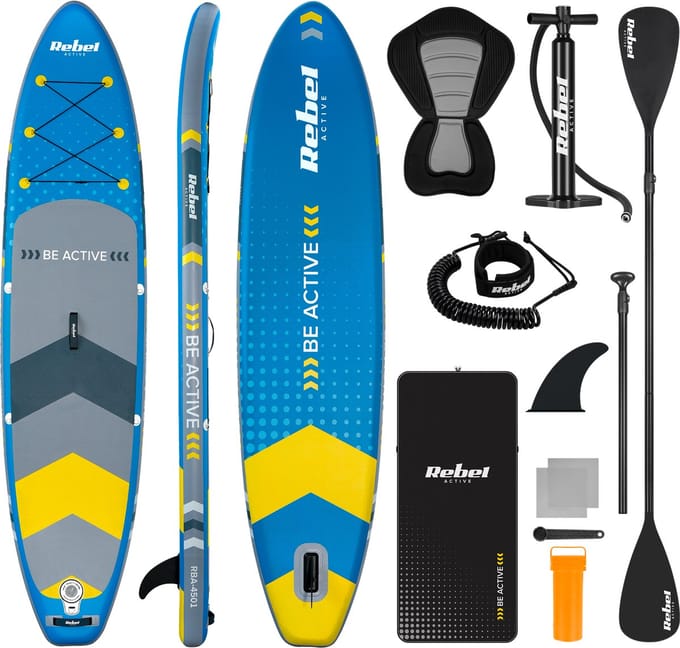 Rebel RBA Serie - Surfplank - Niebieska - Stevig en Antislip