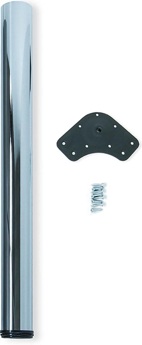 Emuca Tafelpoot, D. 60 mm, verstelbaar 870-890 mm, Staal, Verchroomd