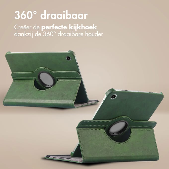 imoshion Tablet Hoes - Geschikt voor Samsung Galaxy Tab A9 Plus - 360° Draaibare Bookcase - Groen