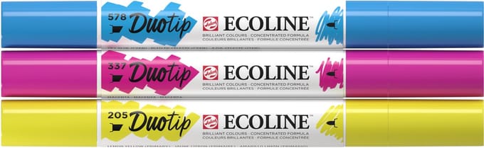Duotip talens ecoline set 3 stuks primair | 3 stuks