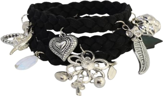 Behave - Wikkelarmband met bedels - Boho chic stijl - Damesmode