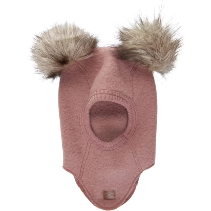 Volledige wollen babymuts met pompon Mikk-Line
