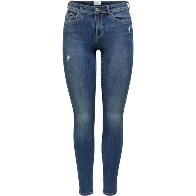 ONLY - ONLWAUW MID SKINNY BJ114-3 Dames Jeans