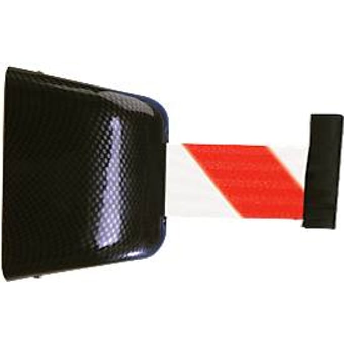 Trekband-muurcassette, magnetisch, 8 m, trekband rood/wit