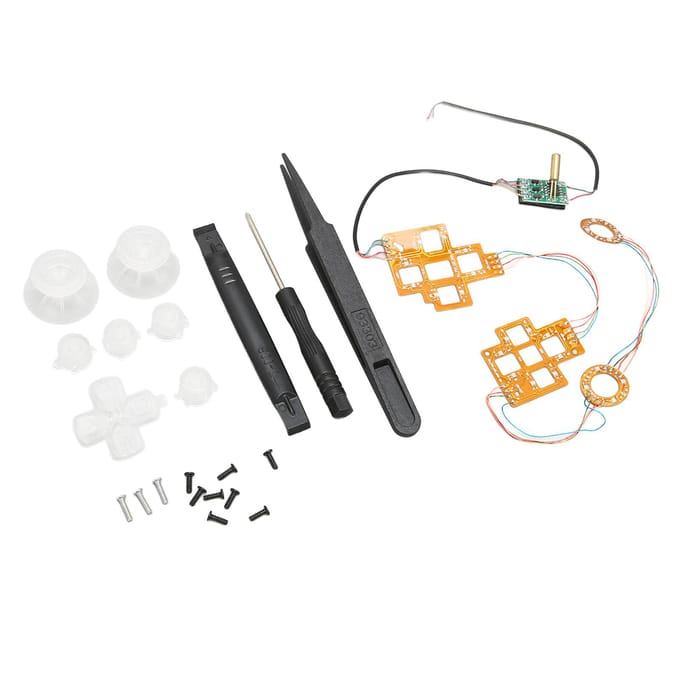 Gezichtsknoppen LED Kit Professionele DIY LED Verlichte Knoppenmodule voor PS5 Game Controller white