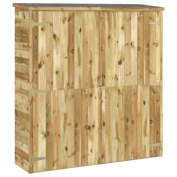 vidaXL - Tuinschuur - 163x50x171 - cm - massief - grenenhout
