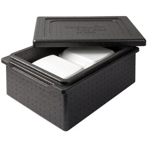 (5 stuks) THERMO FUTURE BOX Thermobox TAKE AWAY - 20 liter - Zwart