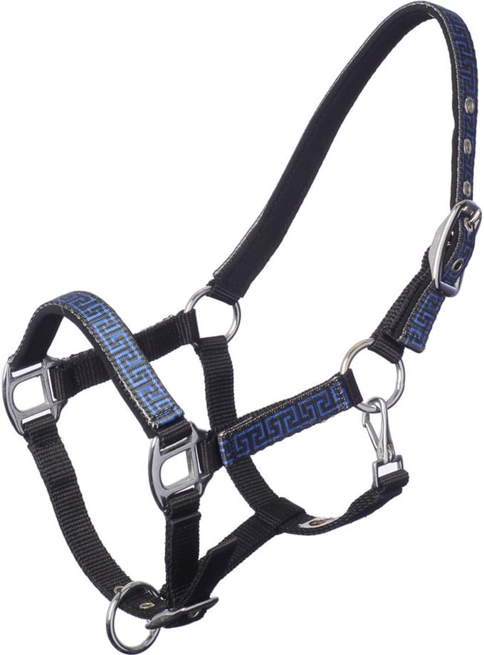 MHS Halster Satin Mini Zwart / Blauw