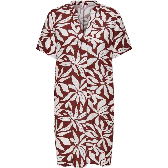 ONLY - ONLSUSI LIFE SS V-NECK TUNIC DRESS WNN - Dames - Mini jurken