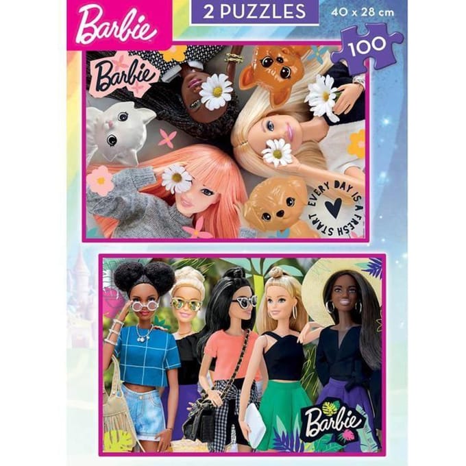Set van 2 puzzels met 100 stukjes Educa Barbie