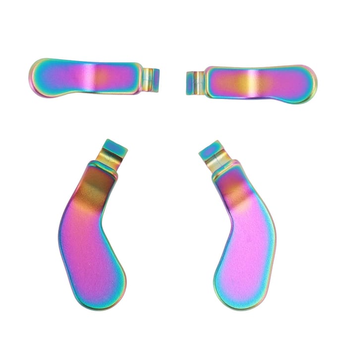 Manette de jeu en métal colorée avec gâchette arrière et verrous pour Xbox One Elite pink