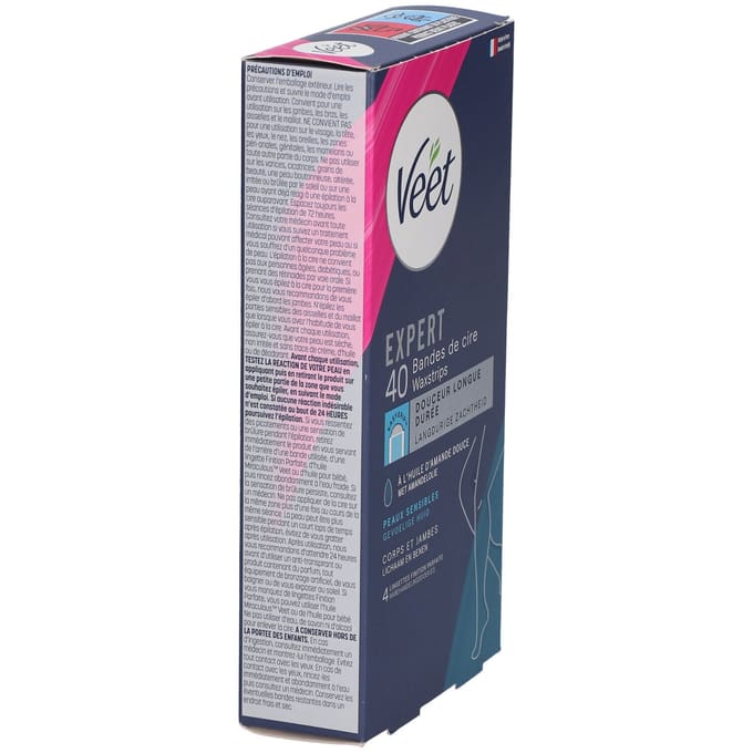 Veet Expert Ontharingsstrips - Lichaam & benen - Gevoelige huid - 40 stuks