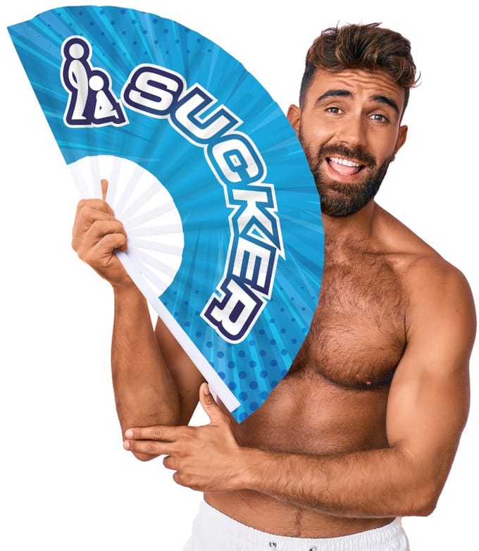 sucker - ventilator - 64 cm - blauw